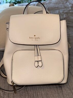 kate spade Cream Pebbled Leather Mini Backpack